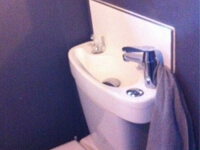 Vasque lave-mains adaptable sur WC, WiCi Concept - Madame M (44)